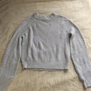 Light blue knitted sweater